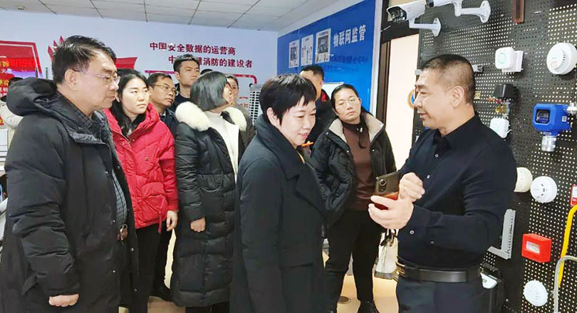 湖南省永州市民政局領導一行蒞臨峻海物聯(lián)考察調(diào)研